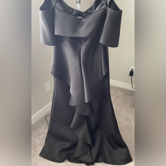 Plus Size Maternity Scuba Evening Gown - Picture 2 of 5